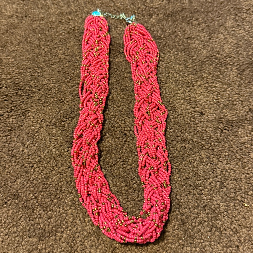 Pink Beaded Necklace
